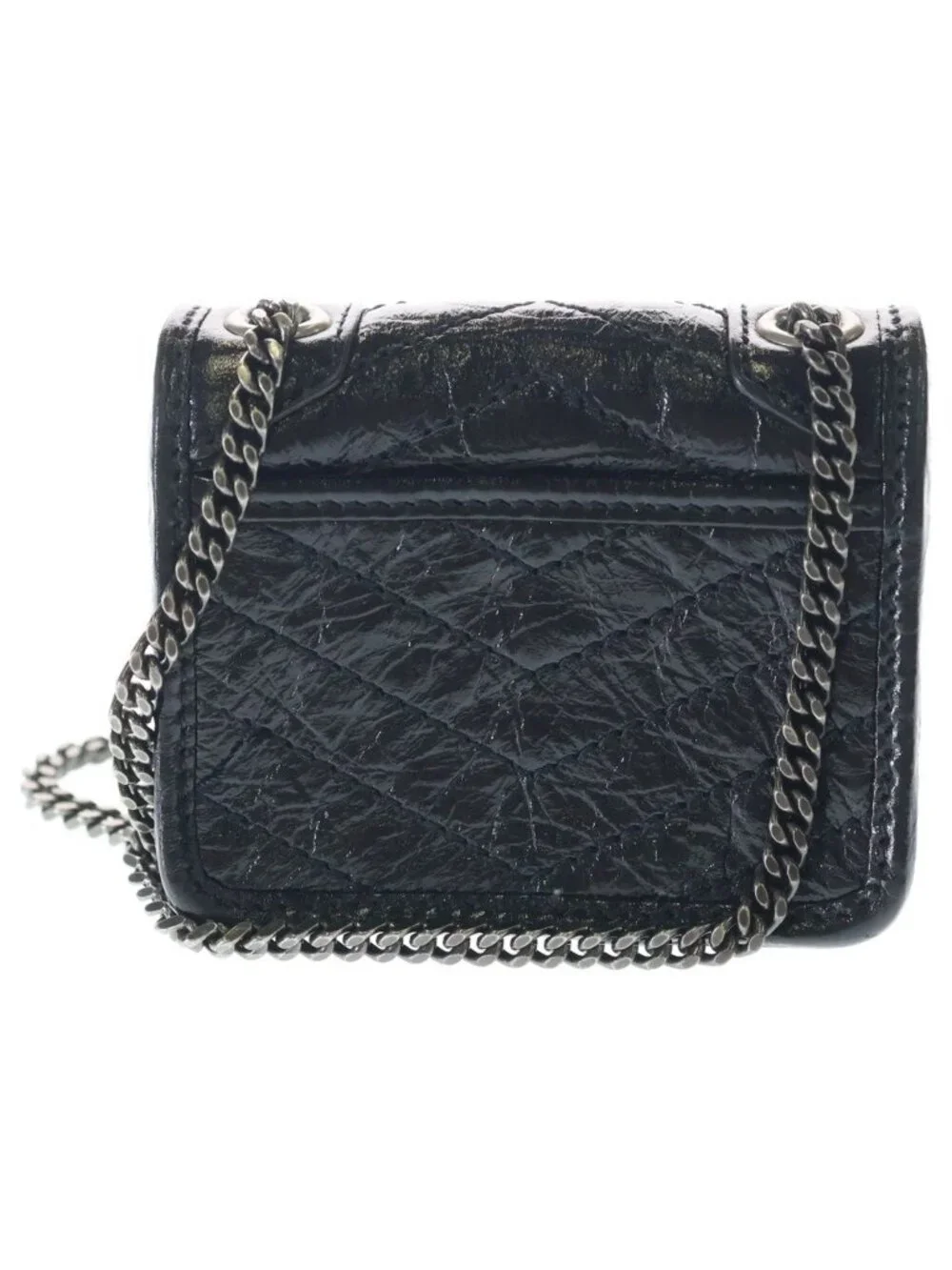 Saint Laurent Paris Niki Chain Case Cassandra Mini Pouch Black